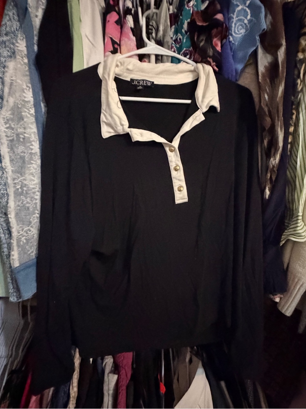 J. Crew collared top 3x